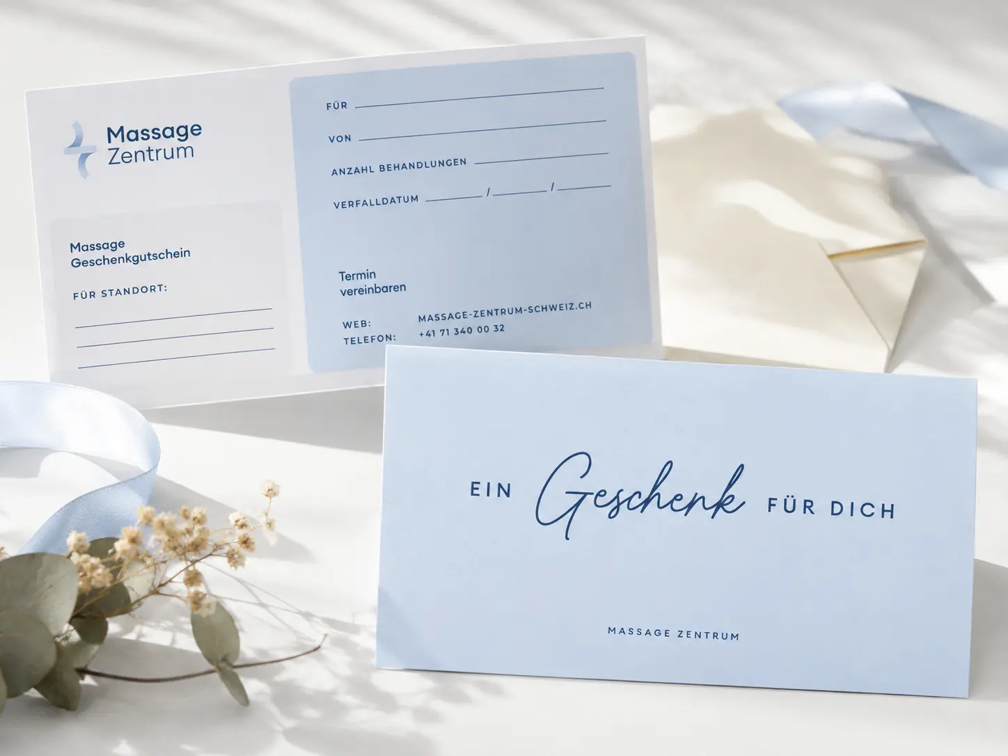 Massage-Gutschein für eine Behandlung im Massage Zentrum Windisch